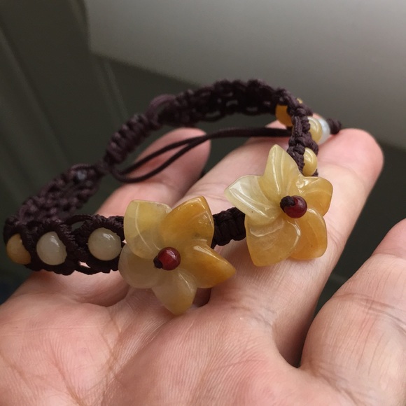 🖤Jade flower bracelet - Picture 3 of 13